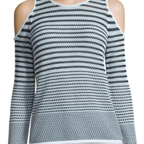 Rag and Bone Jean Quinn size small cold shoulder open knit sweater - Picture 5 of 13